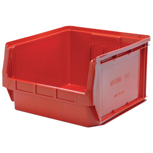 Contenants g&eacute;ants empilables, 18,375" la x 19,75" p x 11,875" h, Rouge Pryde Industrial Inc.