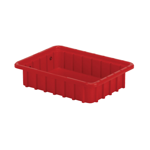 Contenants Divider Box, Poly&eacute;thyl&egrave;ne, 10,8" la x 8,3" p x 2,5" h, Rouge Pryde Industrial Inc.