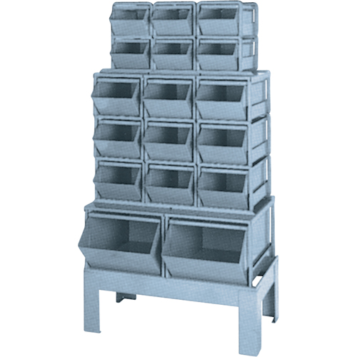 Combinaisons de bacs &agrave; assembler, Cap. 1000 lb, 33-1/2" la x 19 1/2" p x 54-1/4" h, Bleu Pryde Industrial Inc.