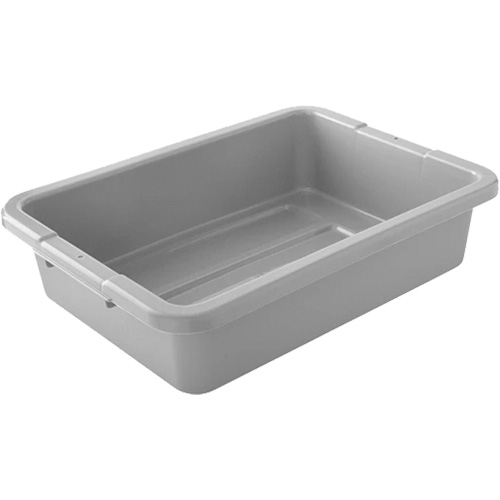 Bus/Utility Boxes - Grey, 5" H x 15" D x 20" L, Plastic, Grey Pryde Industrial Inc.