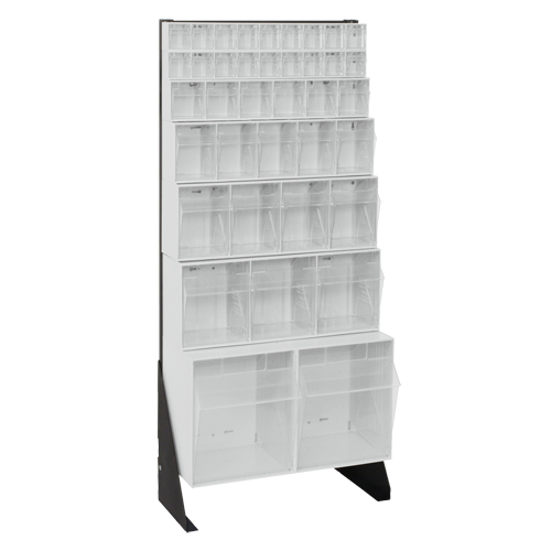 Support pour bacs basculants, 23-5/8" la x 8" p x 52" h, 38 tiroirs Pryde Industrial Inc.