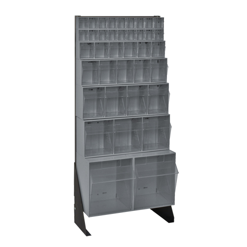 Support pour bacs basculants, 23-5/8" la x 8" p x 52" h, 38 tiroirs Pryde Industrial Inc.