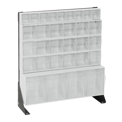 Support pour bacs basculants, 23-5/8" la x 8" p x 28" h, 31 tiroirs Pryde Industrial Inc.