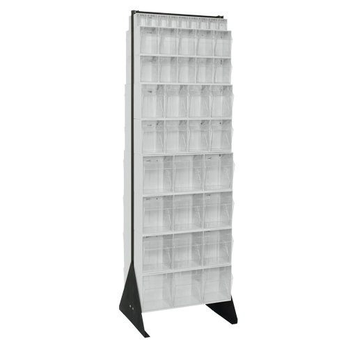 Tip-Out Bins Stand, 23-5/8" W x 16" D x 75" H, 72 Drawers Pryde Industrial Inc.