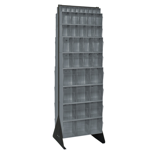 Tip-Out Bins Stand, 23-5/8" W x 16" D x 75" H, 72 Drawers Pryde Industrial Inc.
