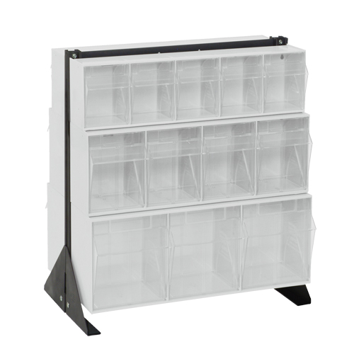 Support pour bacs basculants, 23-5/8" la x 16" p x 28" h, 24 tiroirs Pryde Industrial Inc.