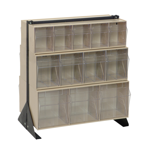 Support pour bacs basculants, 23-5/8" la x 16" p x 28" h, 24 tiroirs Pryde Industrial Inc.