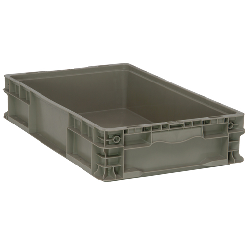 Contenant pliable et empilable, 15" la x 24" p x 5" h, Gris Pryde Industrial Inc.