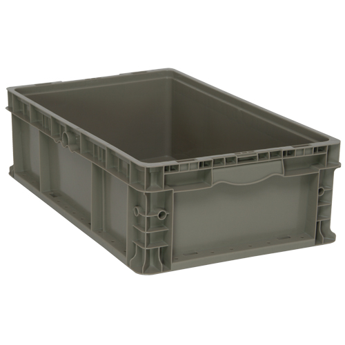 Contenant pliable et empilable, 15" la x 24" p x 7,5" h, Gris Pryde Industrial Inc.