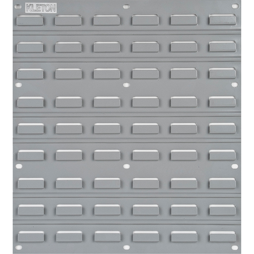 Panneau perfor&eacute; en m&eacute;tal pour bacs, 16 bacs, 18" la x 1/8" p x 19" h Pryde Industrial Inc.