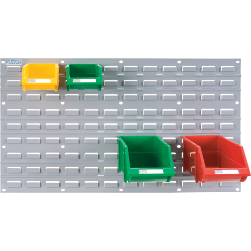 Metal Louvered Panel Bin Support Rack, 32 Bins, 36" W x 1/8" D x 19" H Pryde Industrial Inc.