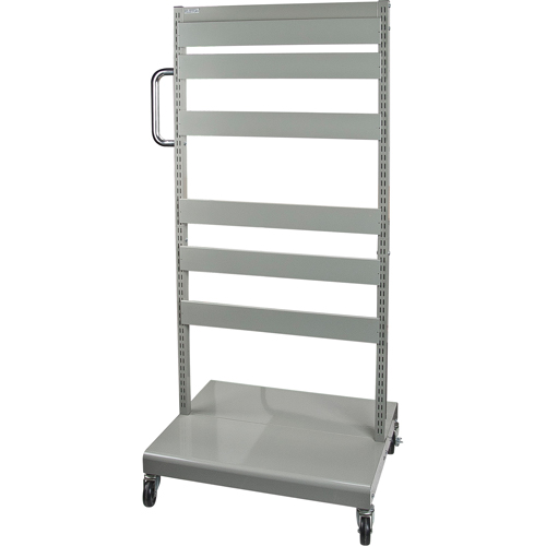Mobile Tilt Bin Rack - Cart Only, Double-sided, 26-1/4" W x 22" D x 57-1/2" H Pryde Industrial Inc.