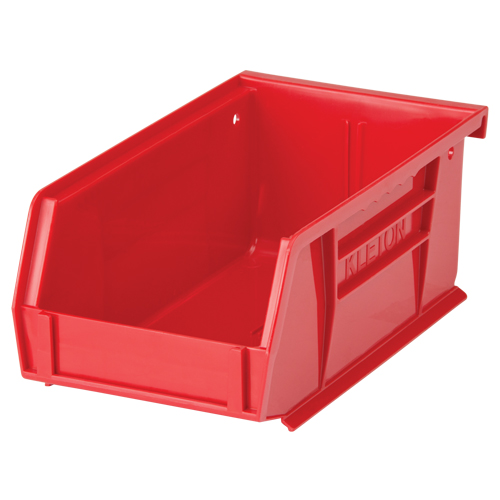 Stack & Hang Bin, 4-1/8" W x 3" H x 7-3/8" D, Red Pryde Industrial Inc.
