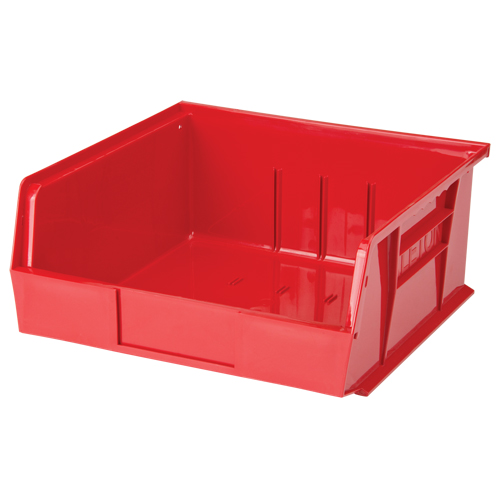 Stack & Hang Bin, 11" W x 5" H x 10-7/8" D, Red Pryde Industrial Inc.