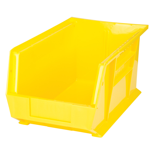 Stack & Hang Bin, 8-1/4" W x 7" H x 14-3/4" D, Yellow Pryde Industrial Inc.