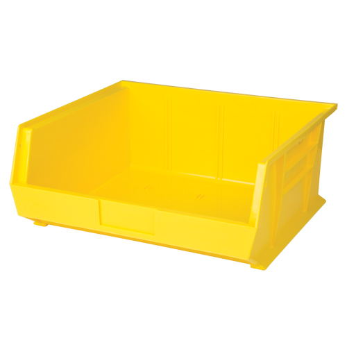 Stack & Hang Bin, 16-1/2" W x 7" H x 14-3/4" D, Yellow Pryde Industrial Inc.