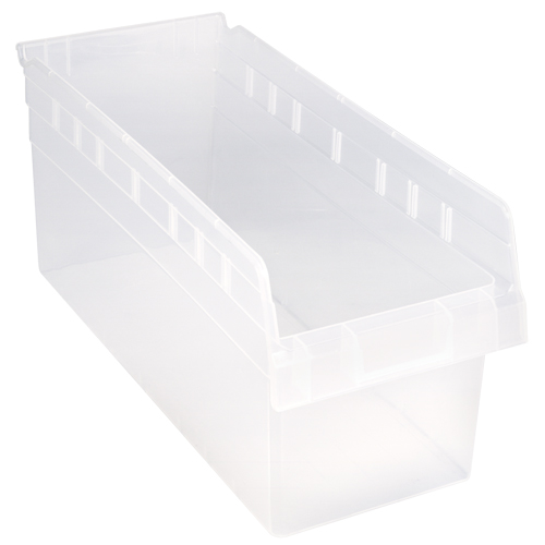 Bacs pour &eacute;tag&egrave;re Store-Max, 8-3/8" la x 8" H x 17-7/8" p, Transparent, Capacit&eacute; 56 lb Pryde Industrial Inc.