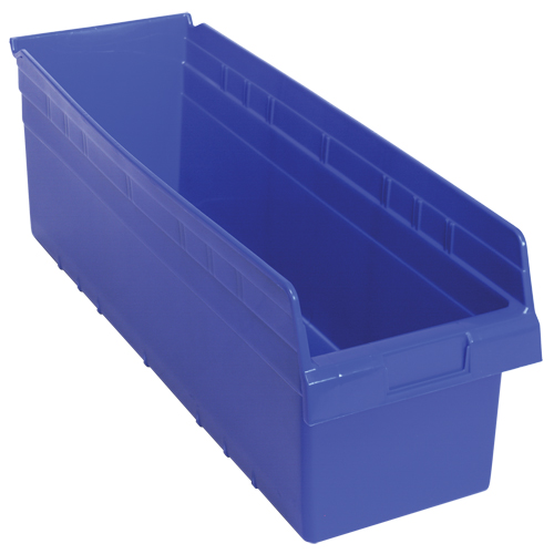 Bacs pour &eacute;tag&egrave;re Store-Max, 8-3/8" la x 8" H x 23-5/8" p, Bleu, Capacit&eacute; 68 lb Pryde Industrial Inc.
