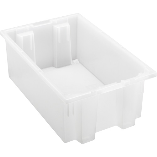 Contenant robuste Stack & Nest, 6" x 11" x 18", Transparent Pryde Industrial Inc.