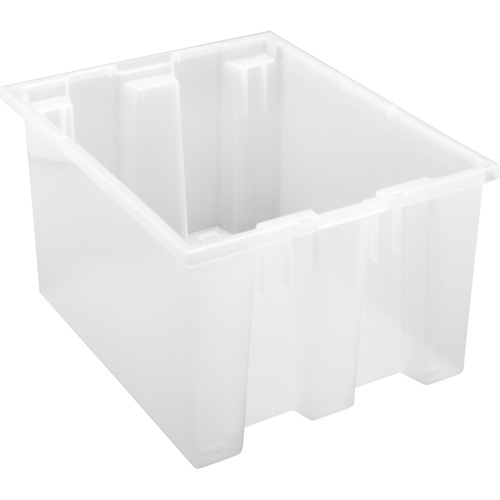 Contenant robuste Stack & Nest, 10" x 15,5" x 19,5", Transparent Pryde Industrial Inc.