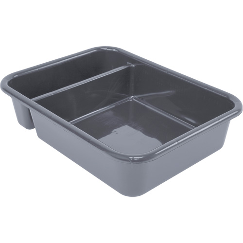 Bac d'entreposage tout usage &agrave; compartiment, 5" ha x 15" p x 20" lo, Plastique, Gris Pryde Industrial Inc.
