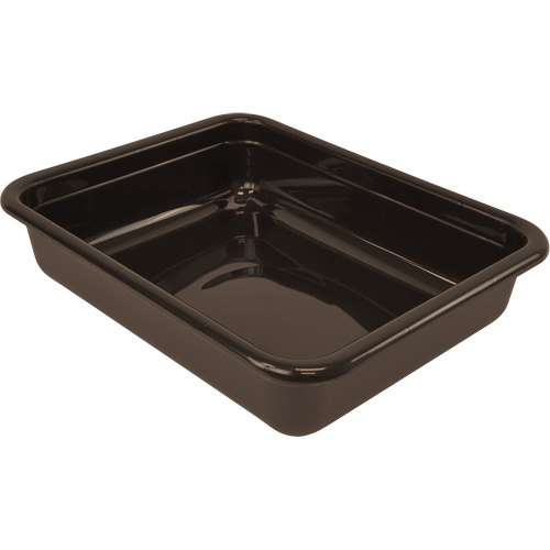 Bac d'entreposage tout usage &agrave; fond plat, 5" ha x 15" p x 20" lo, Plastique, Brun Pryde Industrial Inc.