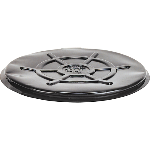 Couvercles protecteurs pour barils, Dessus ferm&eacute;, Convient aux 55 gal. US (45 gal. imp.), Noir Pryde Industrial Inc.