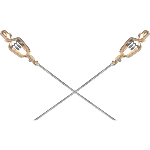 Light-Duty Bonding & Grounding Wire Assemblies - Two Alligator Clips Pryde Industrial Inc.
