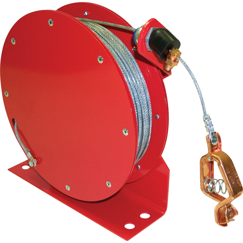 Retractable Grounding Wires, 75' Length, Heavy-Duty Pryde Industrial Inc.