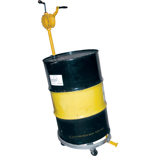 Tilting Drum Dollies, Steel, 1200 lbs. Capacity, 23-1/2" Diameter, Cast Iron Casters Pryde Industrial Inc.