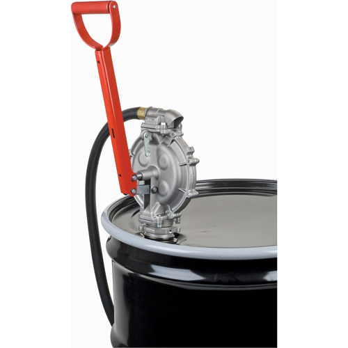 Pompe manuelle, Aluminium/Acier, 25,5 oz/course, Pour barils de 15-55 gal. Pryde Industrial Inc.