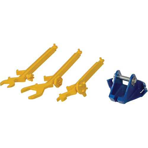 Multi-Purpose Overhead Drum Lifter with Wrenches, 30 - 55 US Gal. (25 - 45 Imperial Gal.), 800 lbs./362 kg. Cap. Pryde Industrial Inc.