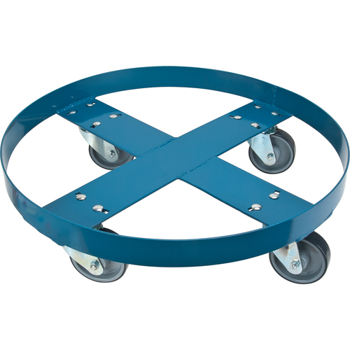 Chariot pour baril, Acier, Capacit&eacute;e 1000 lb, Diam&egrave;tre 24", Roue en Polyur&eacute;thane Pryde Industrial Inc.