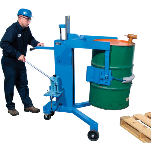 Basculeur - palettiseurs pour barils, 55 gal. US (45 gal. imp.) Pryde Industrial Inc.