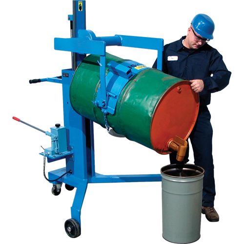 Basculeur - palettiseurs pour barils, 55 gal. US (45 gal. imp.) Pryde Industrial Inc.
