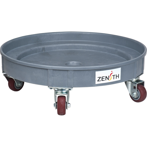 Socle roulant pour baril de confinement des fuites, 24,25" dia. X 7,625" h, Cap. de d&eacute;versement 1,5 gal. US Pryde Industrial Inc.