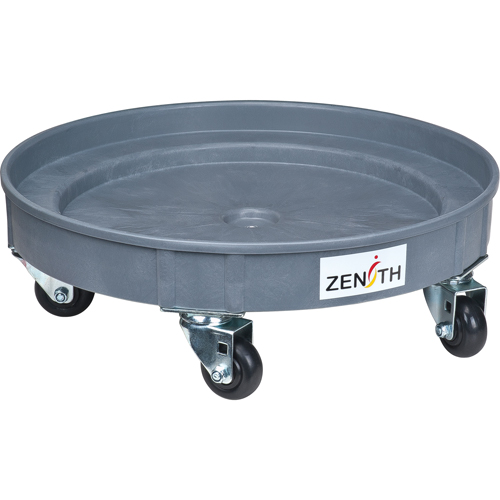 Socle roulant pour baril de confinement des fuites, 24,25" dia. X 7,625" h, Cap. de d&eacute;versement 1,5 gal. US Pryde Industrial Inc.