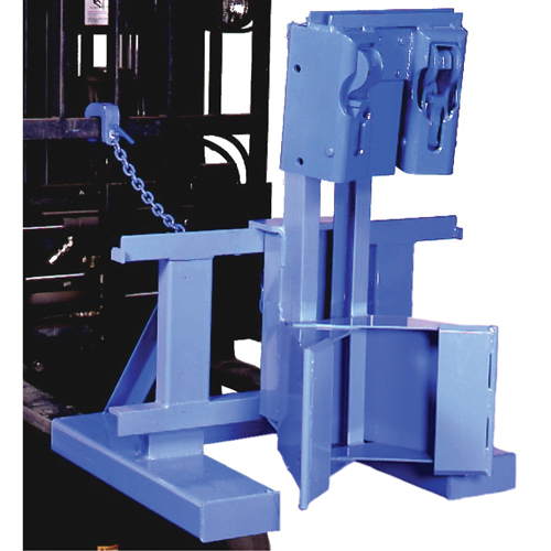 Manipulateur de barils MORSPEED 1500 pour chariot &eacute;l&eacute;vateur, Pour 55 gal. US (45 gal. imp.) Pryde Industrial Inc.