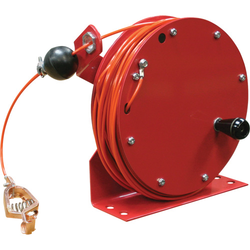 G 3000 Static Discharge Grounding Reel, 100' Length, Heavy-Duty Pryde Industrial Inc.