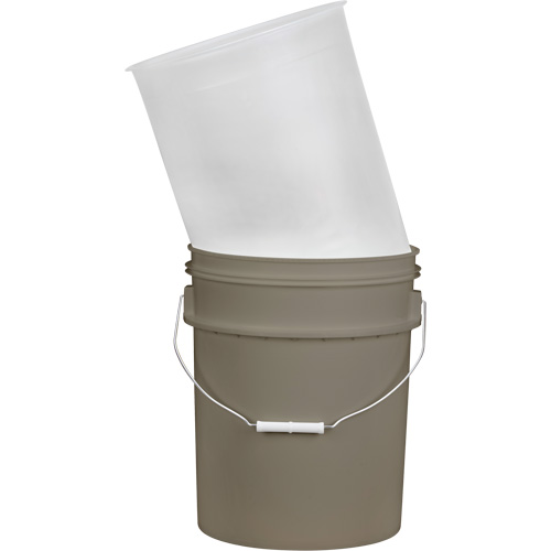 Plastic Pail Liner, 11-1/4" Dia. x 14" H, 5 US gal (4.16 imp. Gal.) Capacity Pryde Industrial Inc.