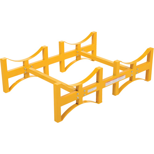 Steel Stackable Drum Rack, 2 Drums, 1600 lbs. Capacity, 45-1/2" W x 29-7/8" D x 12-3/4" H Pryde Industrial Inc.