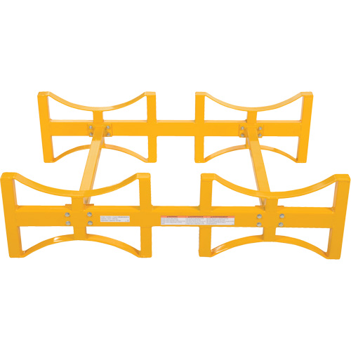 Steel Stackable Drum Rack, 2 Drums, 1600 lbs. Capacity, 45-1/2" W x 29-7/8" D x 12-3/4" H Pryde Industrial Inc.