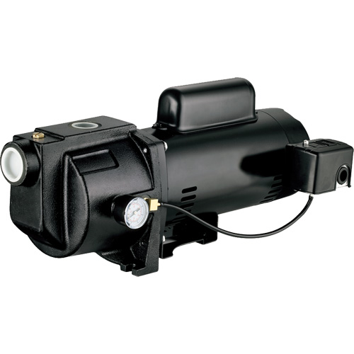Dual Voltage Cast Iron Shallow Well Jet Pump, 115 V/230 V, 1260 GPH, 1 HP Pryde Industrial Inc.