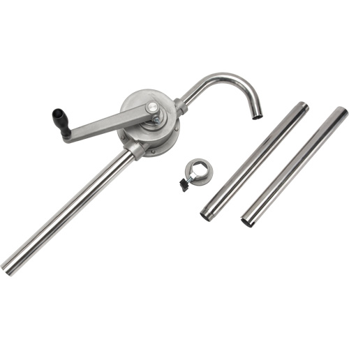 Pompe rotative pour baril, Acier inoxydable, Pour capacit&eacute; 55 gal., 12 oz/course Pryde Industrial Inc.