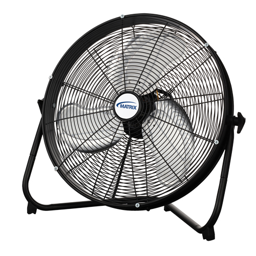 High Velocity Floor Fan, 3 Speeds, 20" Diameter Pryde Industrial Inc.