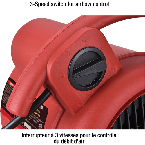 Appareil de ventilation, 550 pi³/min Pryde Industrial Inc.