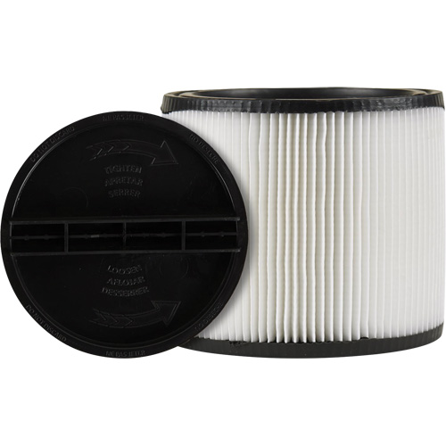 Vacuum Filter, Cartridge, Fits 5 US gal. Pryde Industrial Inc.