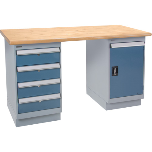 &eacute;tabli pr&eacute;conçu, Porte & tiroirs, Cap 2500 lb, 60" la x 36" p, 34" h Pryde Industrial Inc.