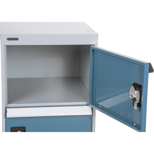 Two-Door Pedestal Workbench, 28" H x 18" W x 21" D Pryde Industrial Inc.