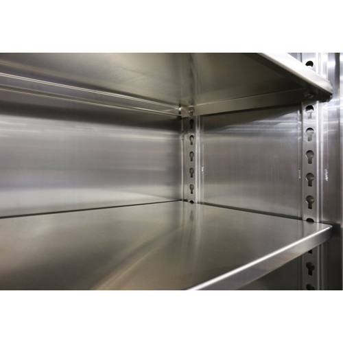 Extra Heavy-Duty Cabinet Shelf, 72" x 24", 1525 lbs. Capacity, Stainless Steel, Grey Pryde Industrial Inc.